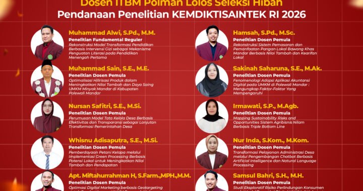 Prestasi Membanggakan! 14 Dosen ITBM Polman Berhasil Lolos Seleksi Hibah Penelitian KEMDIKTISAINTEK RI 2026